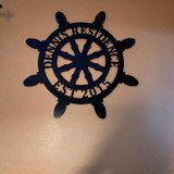 Nautical Decor - Sailboat Wheel - Customized Beach House Decor - 24" or 18"