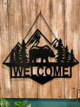 Bear Mountain Personalized Decor - 24" Wall or Door Decor - Free Shipping