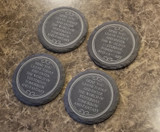 Main Street Here You Leave Today Entranceway Engraved Slate Welcome Plaque Inspired Drink Coaster Set of 4 (Disney World Prop Inspired Replica)