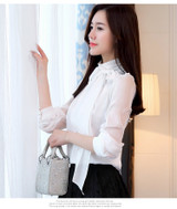 Alicia Blouse with Bow Tie