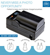 BM Premium 2 LP-E6NH High Capacity Batteries and Charger for Canon EOS R, EOS R5, EOS R6, EOS 90D,  70D, 80D, EOS 5D IV EOS 6D II, EOS 7D II Cameras