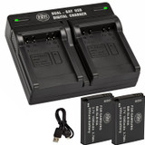 BM Premium 2 SLB-10A Batteries and Dual Bay Battery Charger for Samsung EX2F, WB200, WB250F, WB2100, WB500, WB550, WB750, WB800F, WB850, WB850F Camera