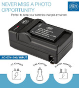 BM Premium 2 SLB-10A Batteries and Charger for Samsung ES55, EX2, EX2F, HMX U20, HMX-U100, HZ10W, HZ15, HZ15W, L100, L110, L200, L210, L310W Cameras