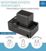 BM Premium BP-828 Battery and Charger for Canon VIXIA XA10, XA11, XA15, XA20, XA25, XA40, XA45, XA50, XA55 Camcorders