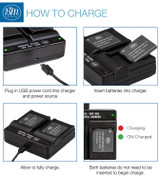BM 2 NB-11LH Batteries and Dual Battery Charger for Canon Elph 190, Elph 320, Elph 340, Elph 350, Elph 360, A2600 A3400 A4000 SX400 SX410 SX420 Camera