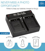BM 2 NB-11LH Batteries and Dual Battery Charger for Canon Elph 190, Elph 320, Elph 340, Elph 350, Elph 360, A2600 A3400 A4000 SX400 SX410 SX420 Camera