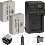 BM Premium 2 Pack of NB-10L Batteries and Charger Kit for Canon PowerShot G15, G16, G1X, G3-X, SX40 HS, SX50 HS, SX60 HS Digital Cameras