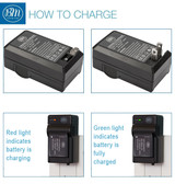 BM 2-Pack of DMW-BLH7 Batteries and Charger for Panasonic Lumix DC-GX850 DMC-LX10 DMC-LX15 DMC-GM1 DMC-GM1K DMC-GM1KA DMC-GM1KS DMC-GM5 GM5KK Cameras