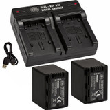 BM 2 VW-VBT380 Batteries and Dual Bay Charger for Panasonic HC-V800K V510 V520 V550 HCV710 V720 V750 V770 VX870 VX981 W580 W850 HC-VX1K WXF1K WXF991