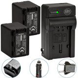 BM 2 VW-VBT380 Batteries and Charger for Panasonic HC-V800K VX1K WXF1K V510 V520 V550 V710 V720 V750 V770 VX870 VX981 HCW580 HC-W850 HC-WXF991