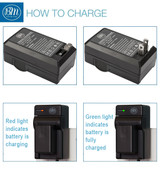 BM VW-VBT190 Battery and Charger for Panasonic HC-V800K HC-VX1K WXF1K V510 V520 V550 V710 V720 V750 V770 HC-VX870 HC-VX981 HC-W580 HC-W850 HC-WXF991