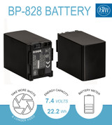 BM 2 BP-828 Batteries and Dual Bay Charger for Canon VIXIA HFG60 HFG50 XA40 XA45 XA50 XA55 GX10 HFG20 HFG21 HFG30 HFG40 XA15 XA20 XA25 XF400 XF405