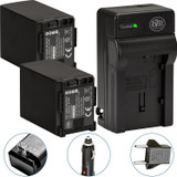 BM Premium 2 BP-828 Batteries and Charger for Canon VIXIA HF G30, HF G40, HF G60, HF G50, XA11, XA15, XA20, XA25, XA40, XA45, XA50, XA55 Camcorders