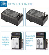 BM Premium 2-Pack of LP-E8 Batteries and Battery Charger for Canon EOS Rebel T2i, T3i, T4i, T5i, EOS 550D, EOS 600D, EOS 650D, EOS 700D Cameras