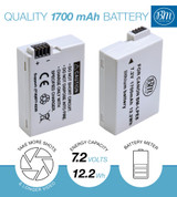 BM Premium 2-Pack of LP-E8 Batteries and Battery Charger for Canon EOS Rebel T2i, T3i, T4i, T5i, EOS 550D, EOS 600D, EOS 650D, EOS 700D Cameras