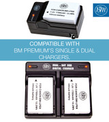 BM Premium 2-Pack of LP-E8 Batteries for Canon EOS Rebel T2i, T3i, T4i, T5i, EOS 550D, EOS 600D, EOS 650D, EOS 700D DSLR Digital Cameras