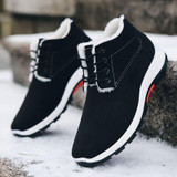 Coslony men boots winter shoes for men warm Comfortable Boots Ankle boots plush Cotton Shoes sneakers men velvet Ankle boots