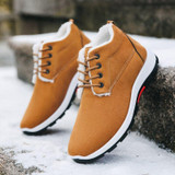 Coslony men boots winter shoes for men warm Comfortable Boots Ankle boots plush Cotton Shoes sneakers men velvet Ankle boots