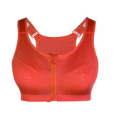 SEXYWG Hot Women Zipper Push Up Sports Bras Vest Underwear Shockproof Breathable Gym Fitness Athletic Running Yoga Bh Sport Tops