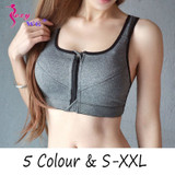 SEXYWG Hot Women Zipper Push Up Sports Bras Vest Underwear Shockproof Breathable Gym Fitness Athletic Running Yoga Bh Sport Tops SEXYWG Hot Women Zipper Push Up Sports Bras Vest Underwear Shockproof Breathable Gym Fitness Athletic Running Yoga Bh Sport Tops