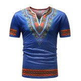 Fashion African Dashiki Print Men T Shirt 2018 Brand Casual Slim O-neck Short Sleeve T-shirt Men Hip Hop Tops Tees Mens Clothing