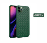 Breathable Mesh Case For iPhone 11 Pro Max XS 6 6S 7 8 Plus X XR Leather TPU Weaving BV Grid Cover iPhone11 Silicone Funda Shell