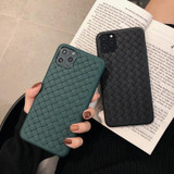 Breathable Mesh Case For iPhone 11 Pro Max XS 6 6S 7 8 Plus X XR Leather TPU Weaving BV Grid Cover iPhone11 Silicone Funda Shell
