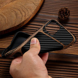 LAPOPNUT Slim Wood Soft Case for IPhone SE 2020 11 Pro X Xr Xs Max Matte Carbon Fiber Leather Silicone Cover for Iphone 7 8 Plus