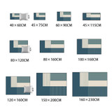 Blue White Striped Carpet Rugs For Living Room Bedroom Area Rug Nordic Style Coffee Table Tapete Bedside Anti-Slip Floor Mats