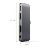 USB C Hub Adapter with USB-C TYPE C PD Charging 4K HDMI USB 3.0 3.5mm Headphones for iPad Pro 2018 for MacBook Pro Extend Dock