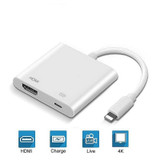 4K 1080P for iPhone to HDMI VGA AUDIO Adapter For Apple ipad ipod digital AV Adapter