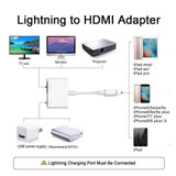 4K 1080P for iPhone to HDMI VGA AUDIO Adapter For Apple ipad ipod digital AV Adapter