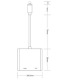 4K 1080P for iPhone to HDMI VGA AUDIO Adapter For Apple ipad ipod digital AV Adapter