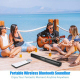 40W Super Power Wireless Bluetooth Soundbar Speaker Subwoofer TV Home Theater Soundbar + Remote Control