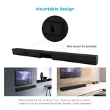 120W Home Theater Sound System Soundbar 2.1 TV Bluetooth Speaker Support Optical AUX Coaxial Sound Bar With Subwoofer For TV