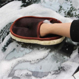 Car Imitation Wool Wash Gloves Soft Cleaning Gloves Motorcycle Washer Care Car Cleaning Tool Car Accessories