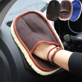 Car Imitation Wool Wash Gloves Soft Cleaning Gloves Motorcycle Washer Care Car Cleaning Tool Car Accessories