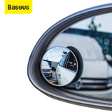 Baseus 2Pcs Car Mirror HD Convex Mirror Blind Spot Auto Rearview Mirror 360 Degree Wide Angle Vehicle Parking Rimless Mirrors