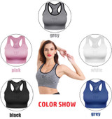 SEXYWG Sports Top Yoga Bra Shockproof Running Bras Women Push Up Brassiere BH Sportswear Fitness Shirt Crop Underwear Sport Vest