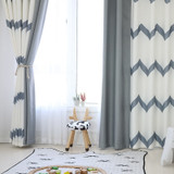 [byetee] Modern Striped Mosaic Window Curtain Bedroom Balcony Curtain Blackout Curtains For Living Room Cortina Cortinas