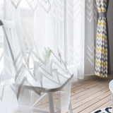 [byetee] Modern Striped Bedroom Window Curtain Tulle Living Room Blackout Kitchen Curtains Drapes for Balcony