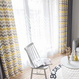 [byetee] Modern Striped Bedroom Window Curtain Tulle Living Room Blackout Kitchen Curtains Drapes for Balcony
