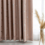 2020 Stars Design High Quality Diamond Hemp Blackout Curtain Thermal Insulated Living Room Window Shading Customized Curtains