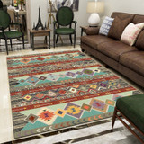 Vintage Bohemian Carpet and Rug Living Room Coffee Table Sofa Bedroom Bedside Non-Slip Floor Mat Home Kitchen Bathroom Carpets Vintage Bohemian Carpet and Rug Living Room Coffee Table Sofa Bedroom Bedside Non-Slip Floor Mat Home Kitchen Bathroom Carpets