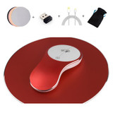Rechargeable Mouse 1600DPI 2.4G Wireless Mice Aluminum Alloy Ergonomic