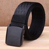 New Men and Women Canvas Nylon Belt Fashion Automatic Buckle Belts Women