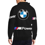 Bmw M Power All Over Print Full Zip Hoodie for Men