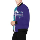 Charlotte Hornets Men's All Over Print Baseball Jacket