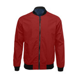 Maroon All Over Print Bomber Jacket for Men