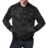 Camo All Over Print Bomber Jacket for Men